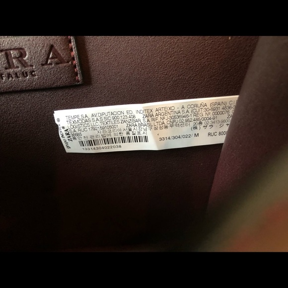 Zara, Deep Grape Crossbody Bag With Gold Accents, EUC - Picture 7 of 16